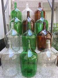 garrafão de vidro garrafões castanho caramelo, verde etc