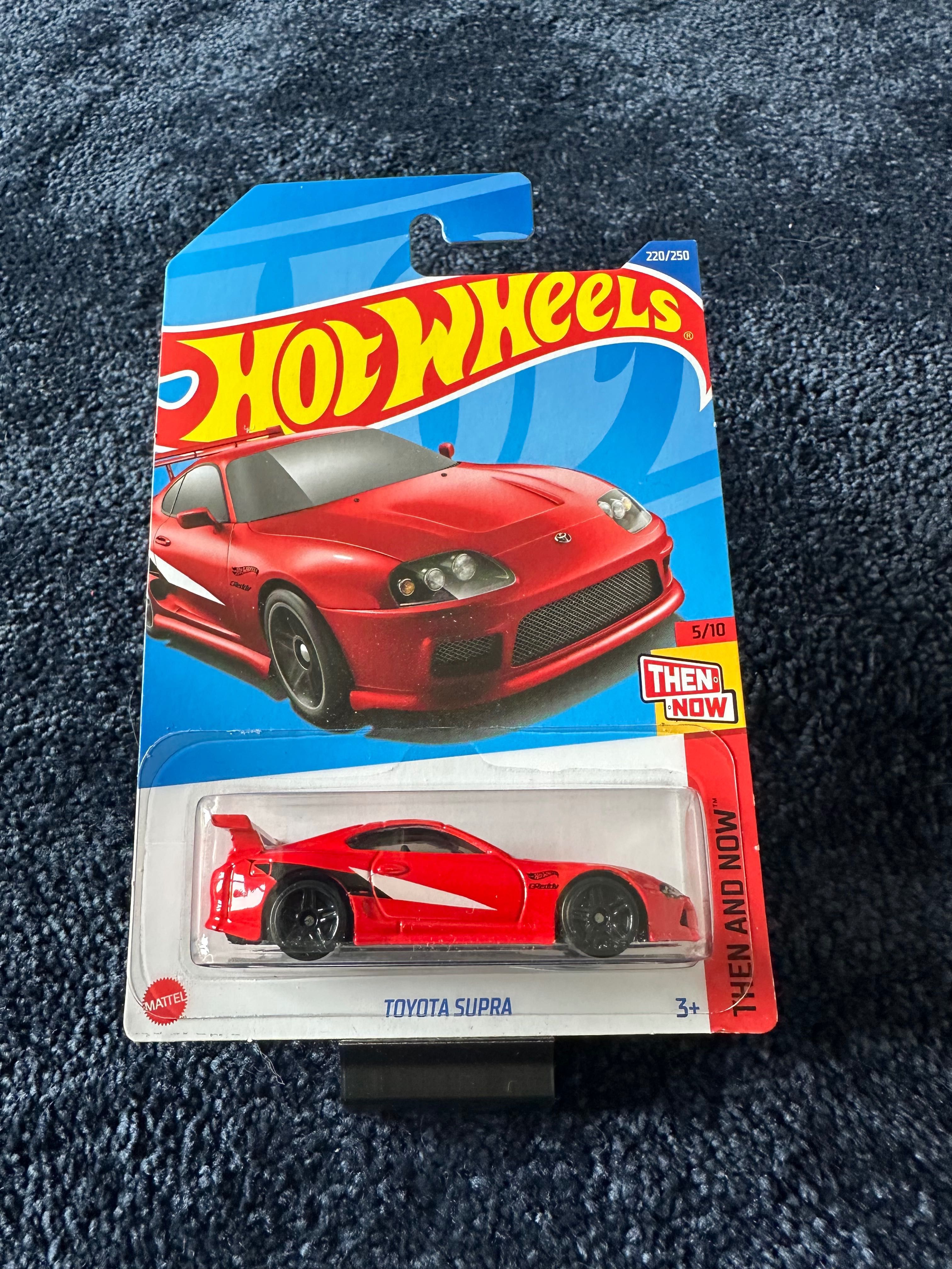 hot wheels toyota supra czerwona długa karta