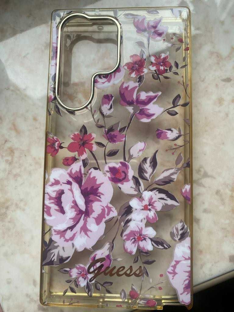 Plecki Guess Flower do Samsung Galaxy S23 Ultra