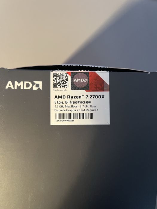 Procesor ryzen 7 2700x + amd wraith prism