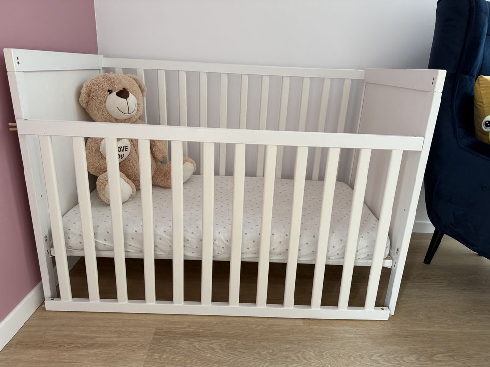 Sprzedam łóżeczko dzieciece Ikea Sundvik materac gratis