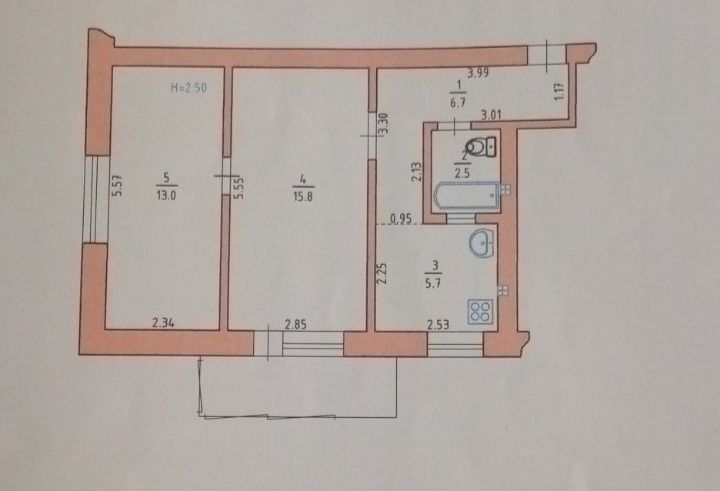 Продам 2х кім квартиру