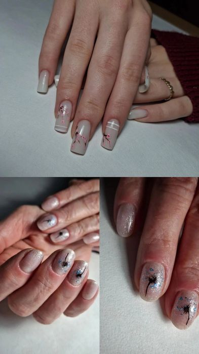 Przedłużenie hybryda oraz awangardowe zdobienia