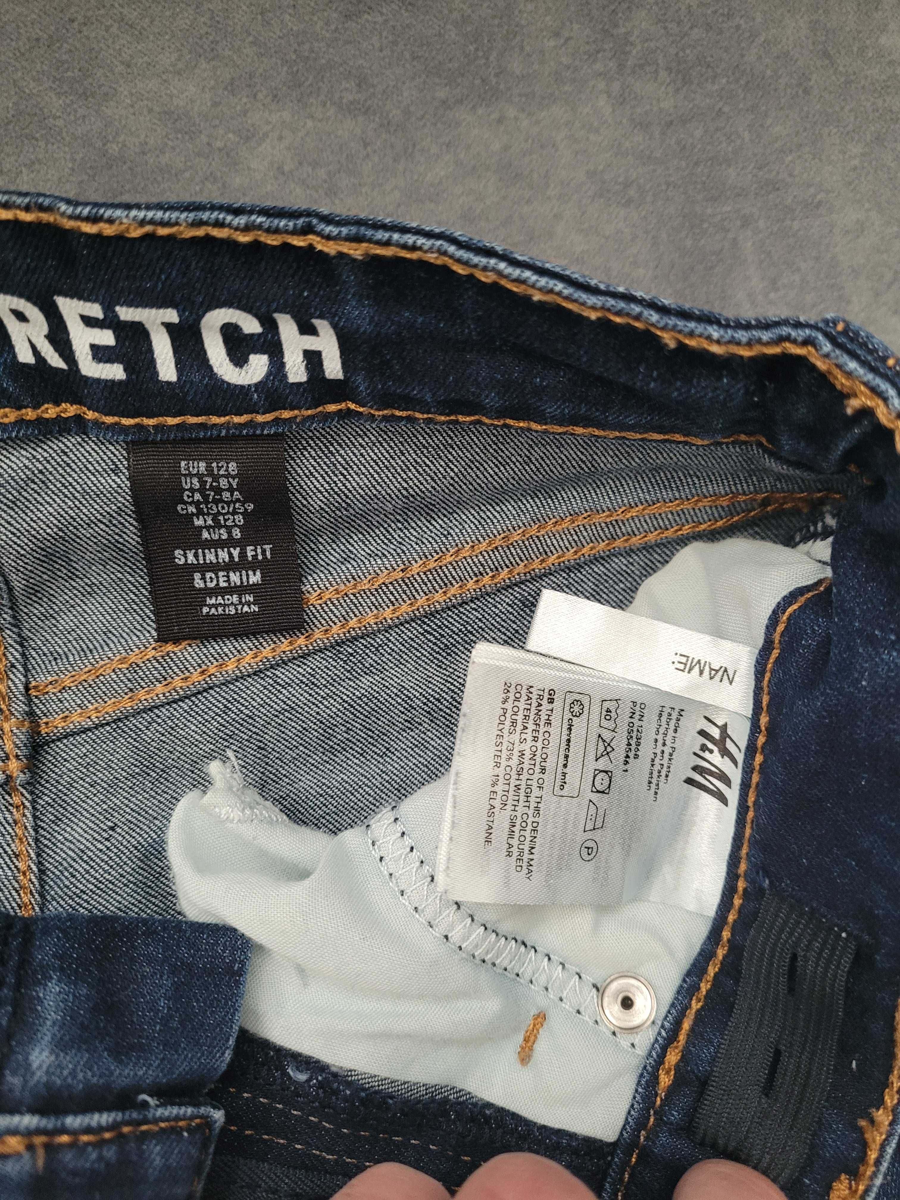 Jeansy chłopięce H&M rozm 128 stan bdb.