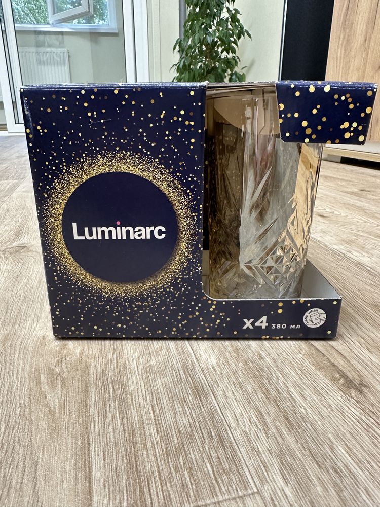 Набір склянок Luminarc Електричне золото 350мл 4шт