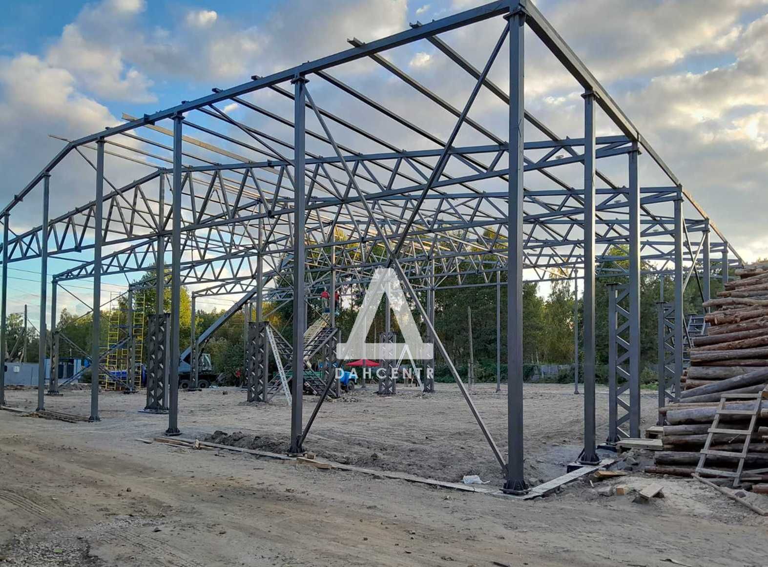 Ангар обшиття профнастилом 18х60х7  під замовлення