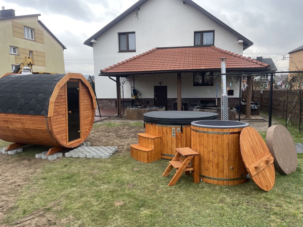 Sauna, sauny, bania ogrodowa, ruska beczka