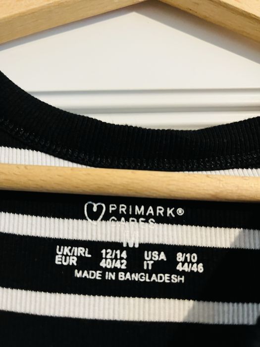 Letni crop top w paski Primark rozmiar M