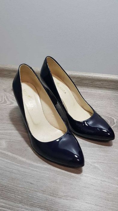 Женские туфли, темно синии