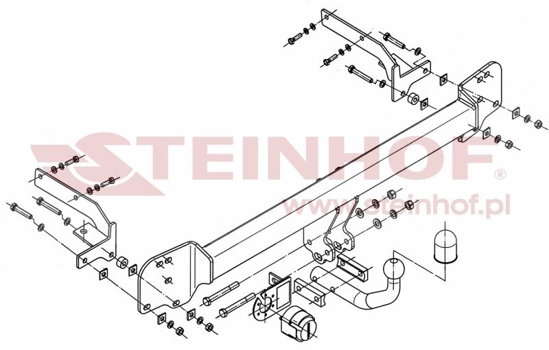 HAK HOLOWNICZY + moduł 7pin Toyota Camry Sedan od 2006 do 2011