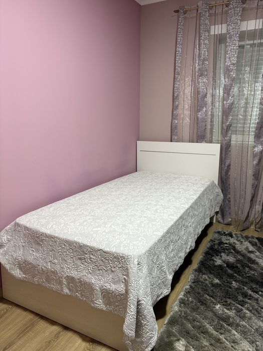 Cama Solteiro Branca Nova