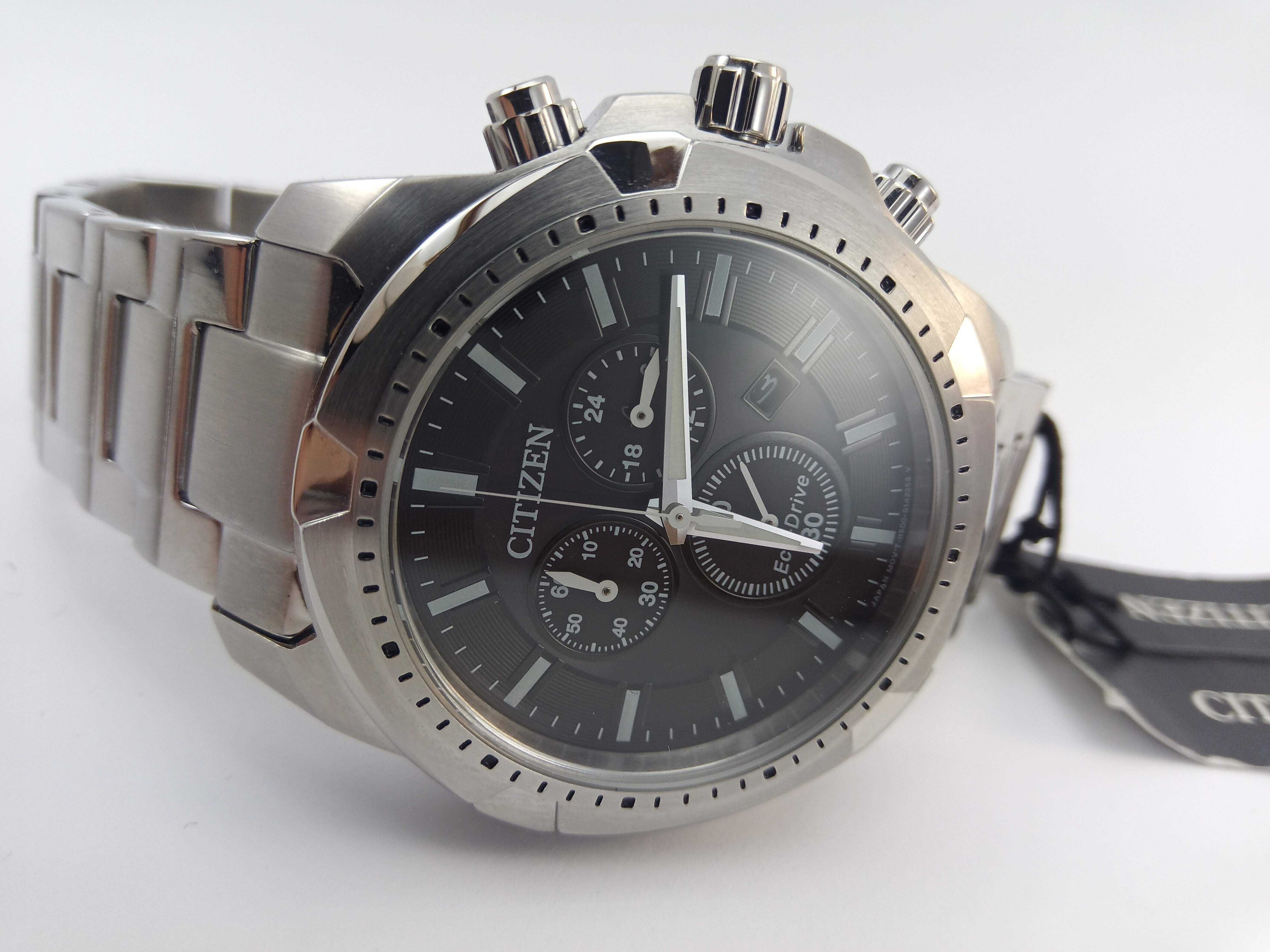 Японские часы Citizen Eco-Drive AT2260-53E солнечная батарея хронограф