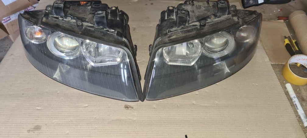 Audi a4b6 lampy przednie bi xenon czarne