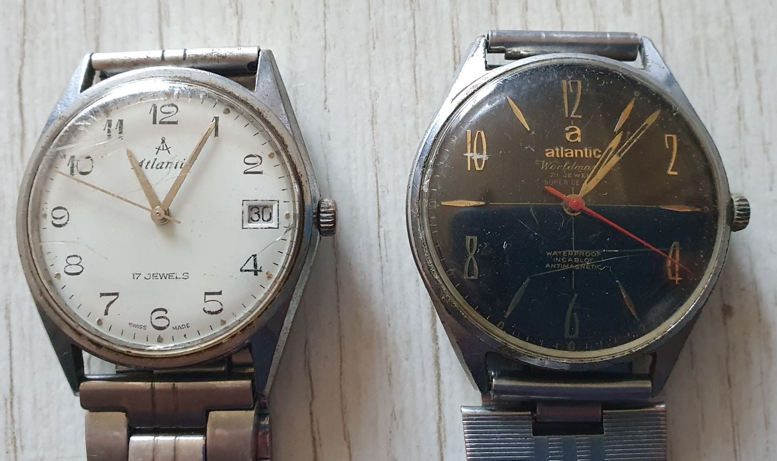 Dwa zegarki męskie Atlantic