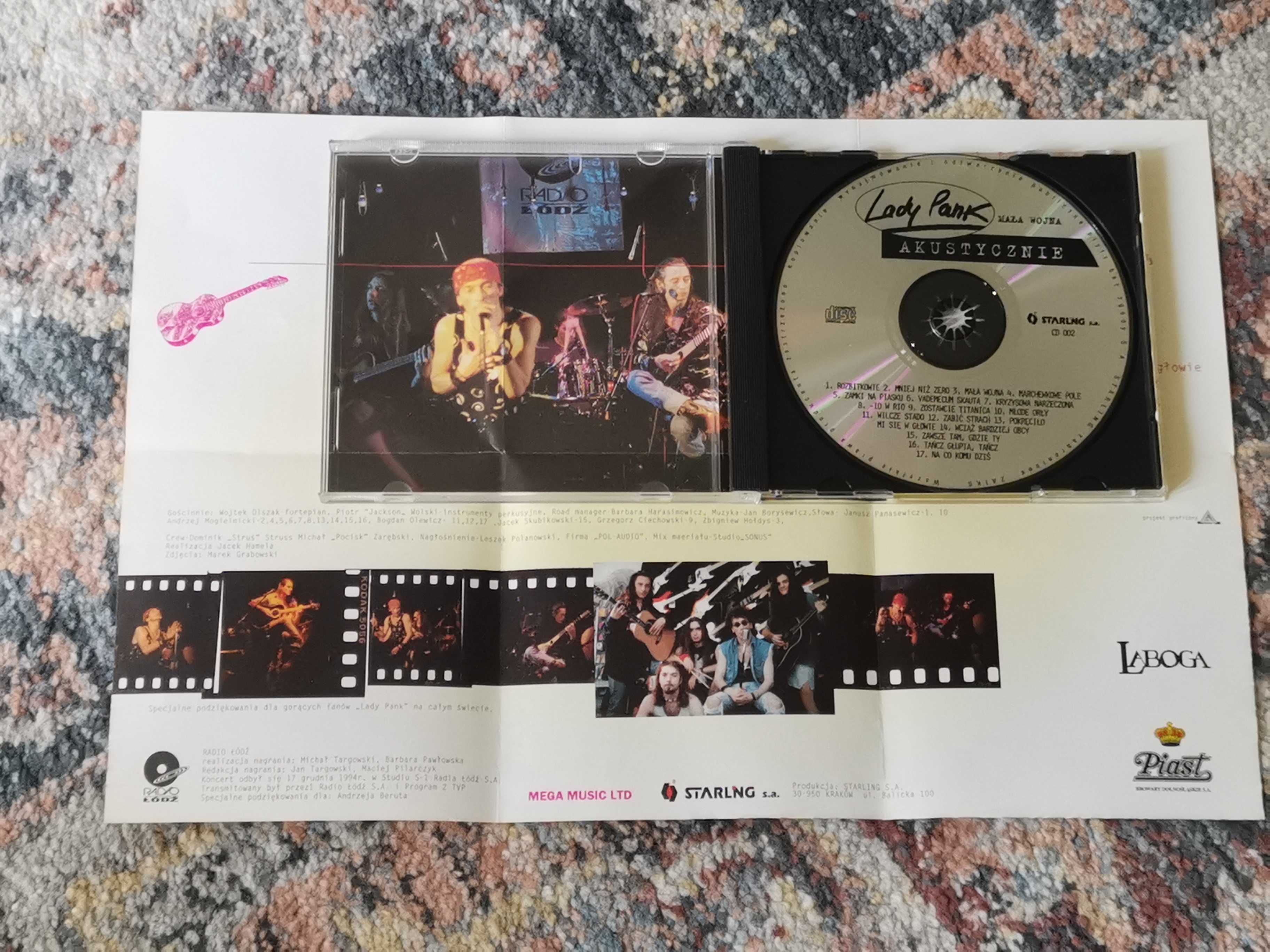 CD LADY PANK MAŁA WOJNA akustycznie wydanie 1995 Starling S.A. CD 002