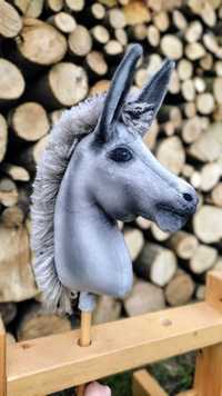 Hobby horse Osioł realistyczny konik na kiju