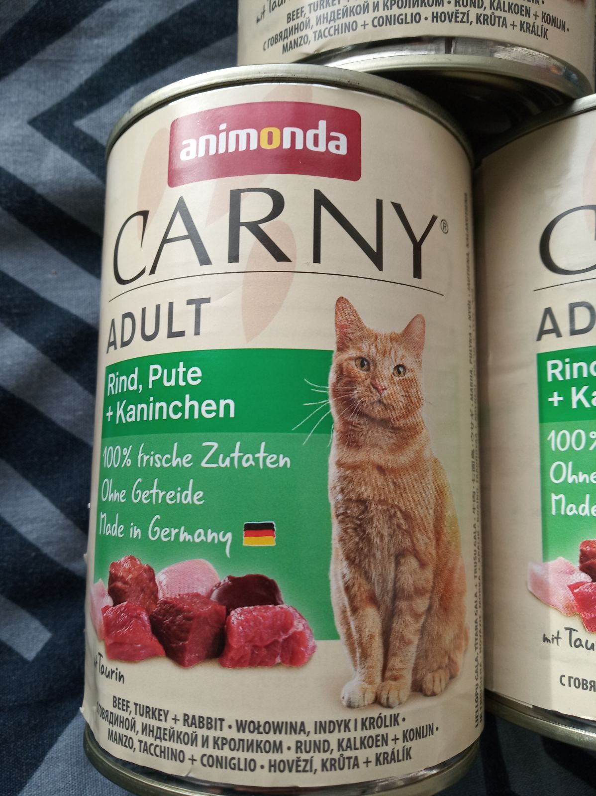 Консервы Animonda Carny для кошек, говядины, индейки и кролика