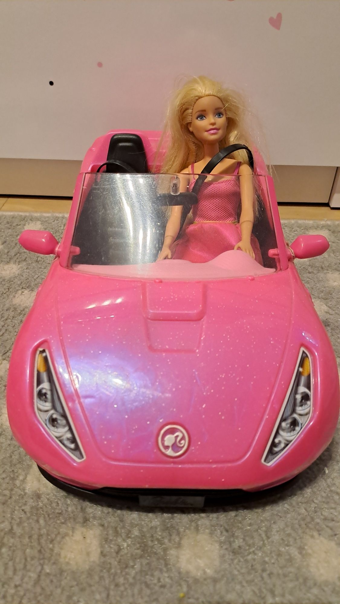 Samochód, auto, cabriolet Barbie, zestaw z lalką Barbie
