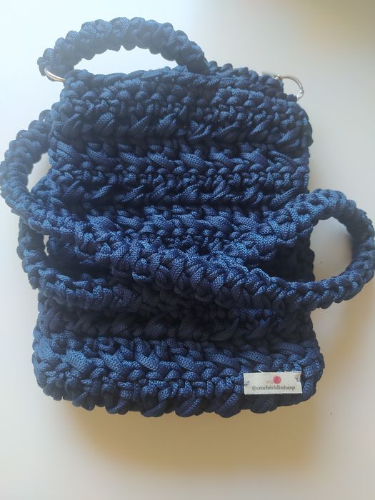 Bolsa de crochet azul