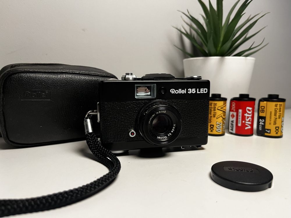 Rollei 35 LED 40mm f3,5 - aparat analogowy, zadbany, z kolekcji