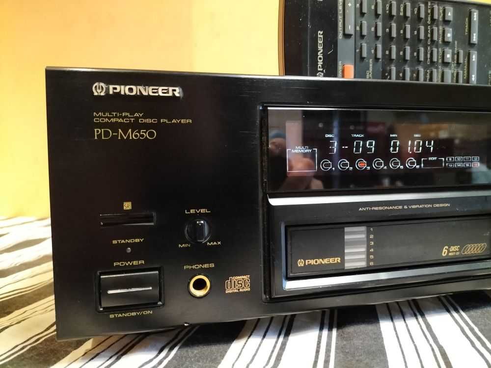 Top Zmieniarka Odtwarzacz CD PIONEER PD-M650 +Pilot /Ładny stan! Wyślę