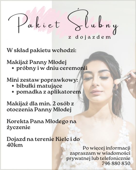 Makijaż z dojazdem