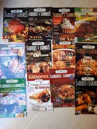 Lote de 12 Revistas "Saberes e Sabores"