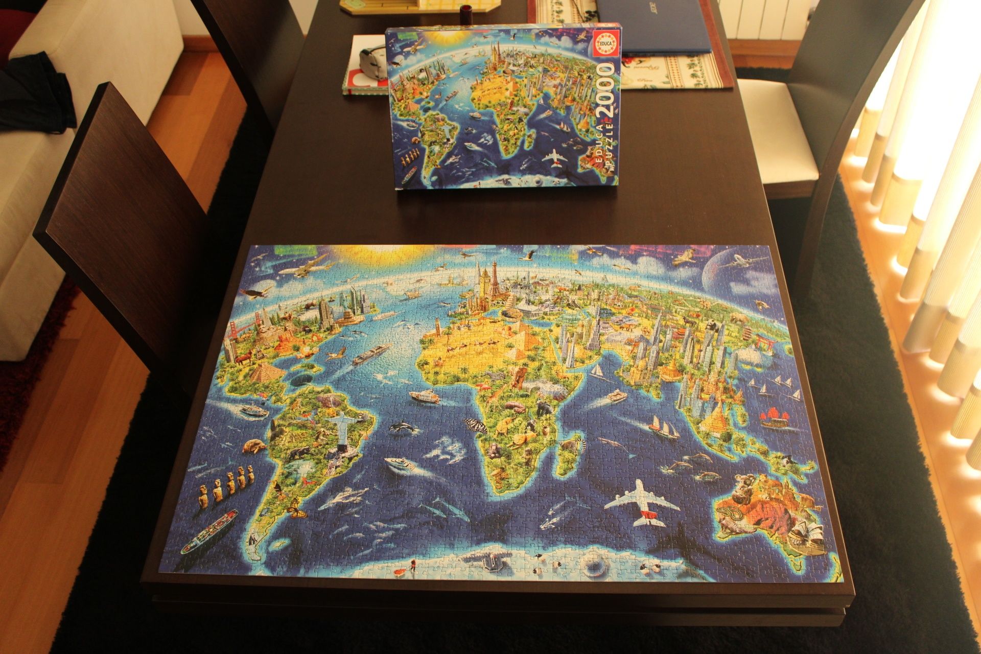 Puzzle do Mapa Mundo