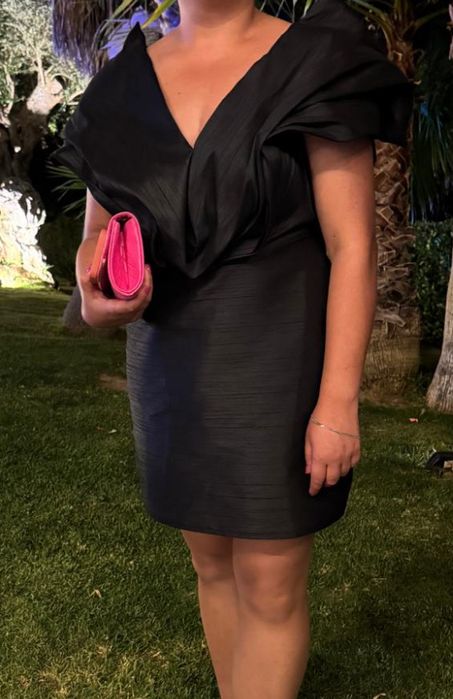 Vestido preto cerimonia