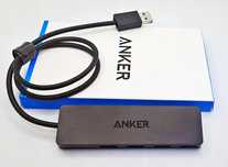 Hub USB 3.0 cztery porty czarny wskaźnik LED