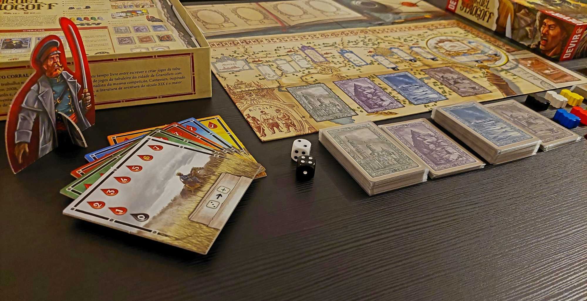 Jogo de Tabuleiro Miguel Strogoff com Sleeves
