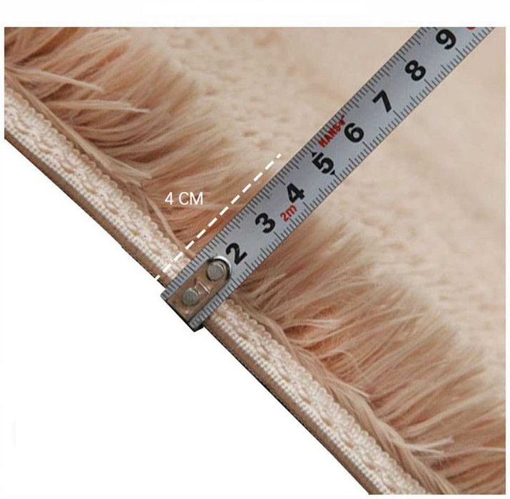 Dywan shaggy długi włos miękki pluszowy duży XXL 160/160cm koło okrąg
