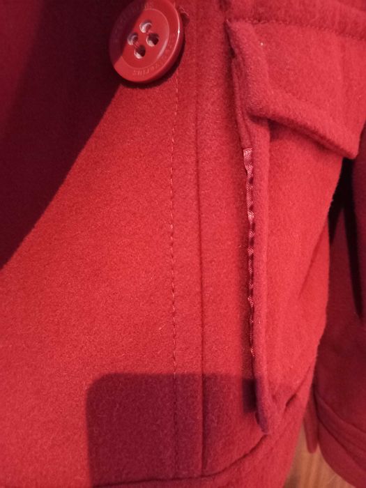 Casaco curto de inverno, bordeaux - M - Stradivarius