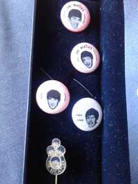 Conjunto de pins dos BEATLES originais anos 60