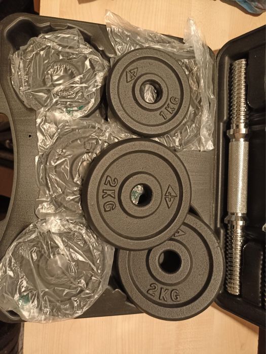 Hantle w walizce 2x10 kg