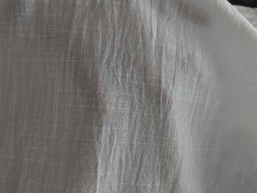 Dwie białe firanki bawełniane IKEA Silverlonn
