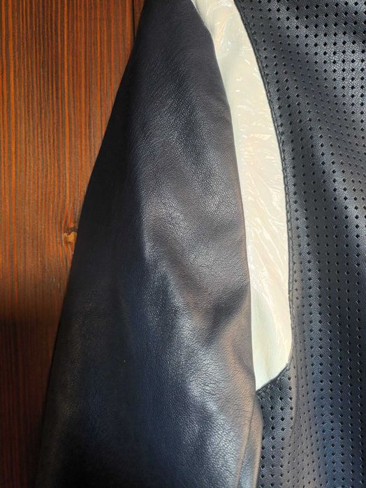 Kurtka męska eko-skóra S, M granat