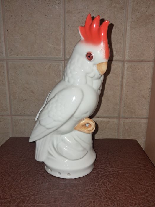 Статуетка Папуга порцеляна СРСР/статуэткапапугай фарфор СССР