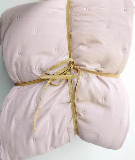 Narzuta pled koc dwustronna Smukee 220x200 krzyżyki  różowa 060