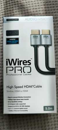 Kabel HDMI iWires PRO 4k HDR 5 metrów nowy