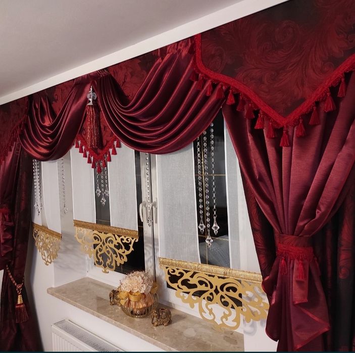 Komplet Angela zasłony i lambrekin. Elegancja w Twoim stylu.