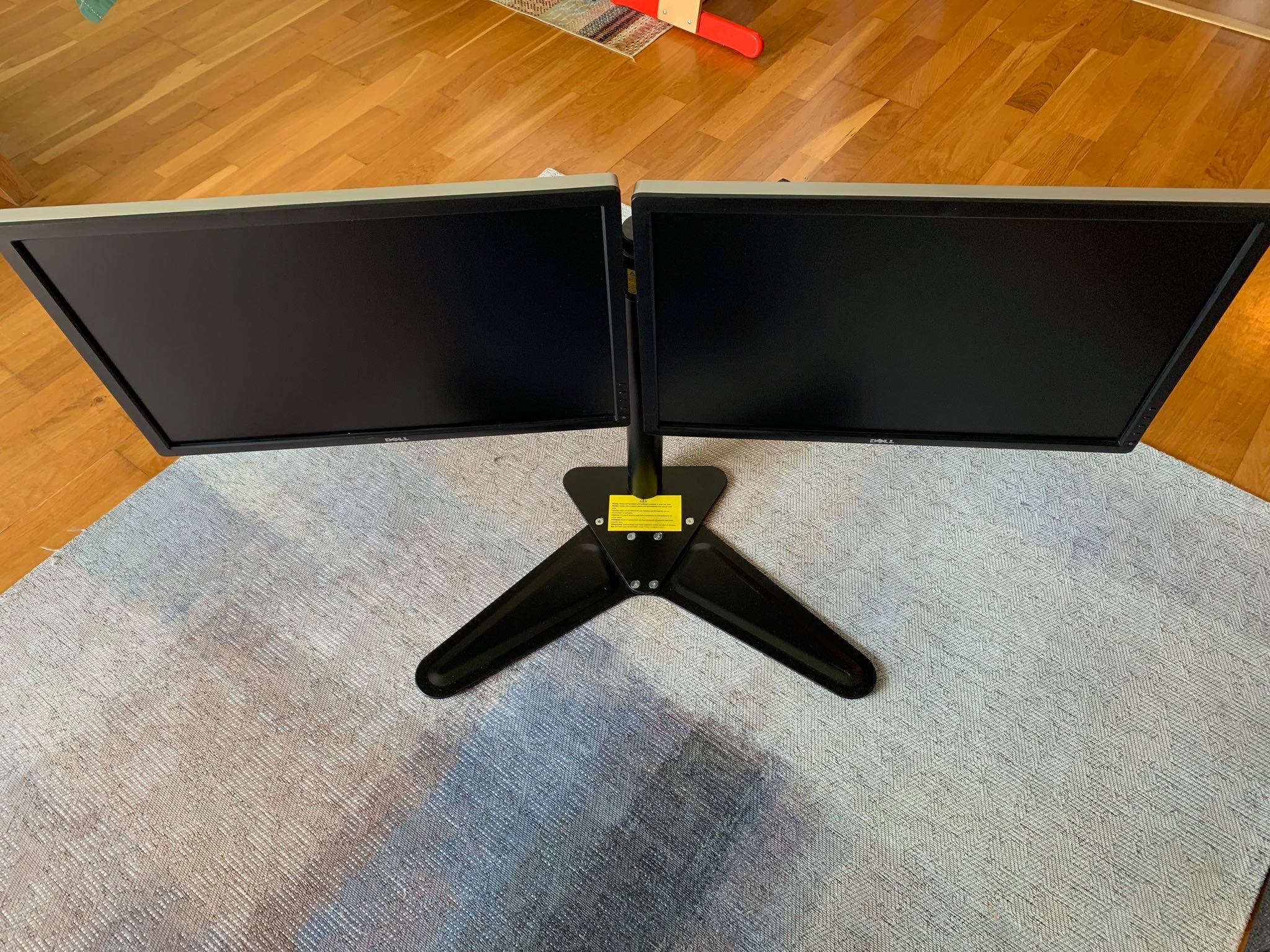 2x monitores 24" Dell U2412M / Two screens + support and cables