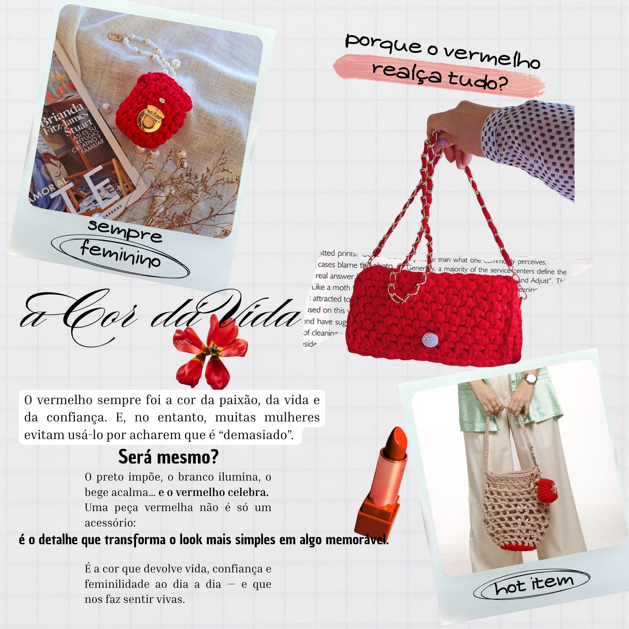Mala bolsa carteira croche
