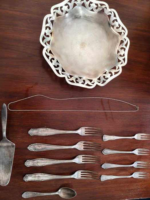 Siebel ,WMF 90 stućce srebro Stary Niemiecki łacuszek próba 925!!!