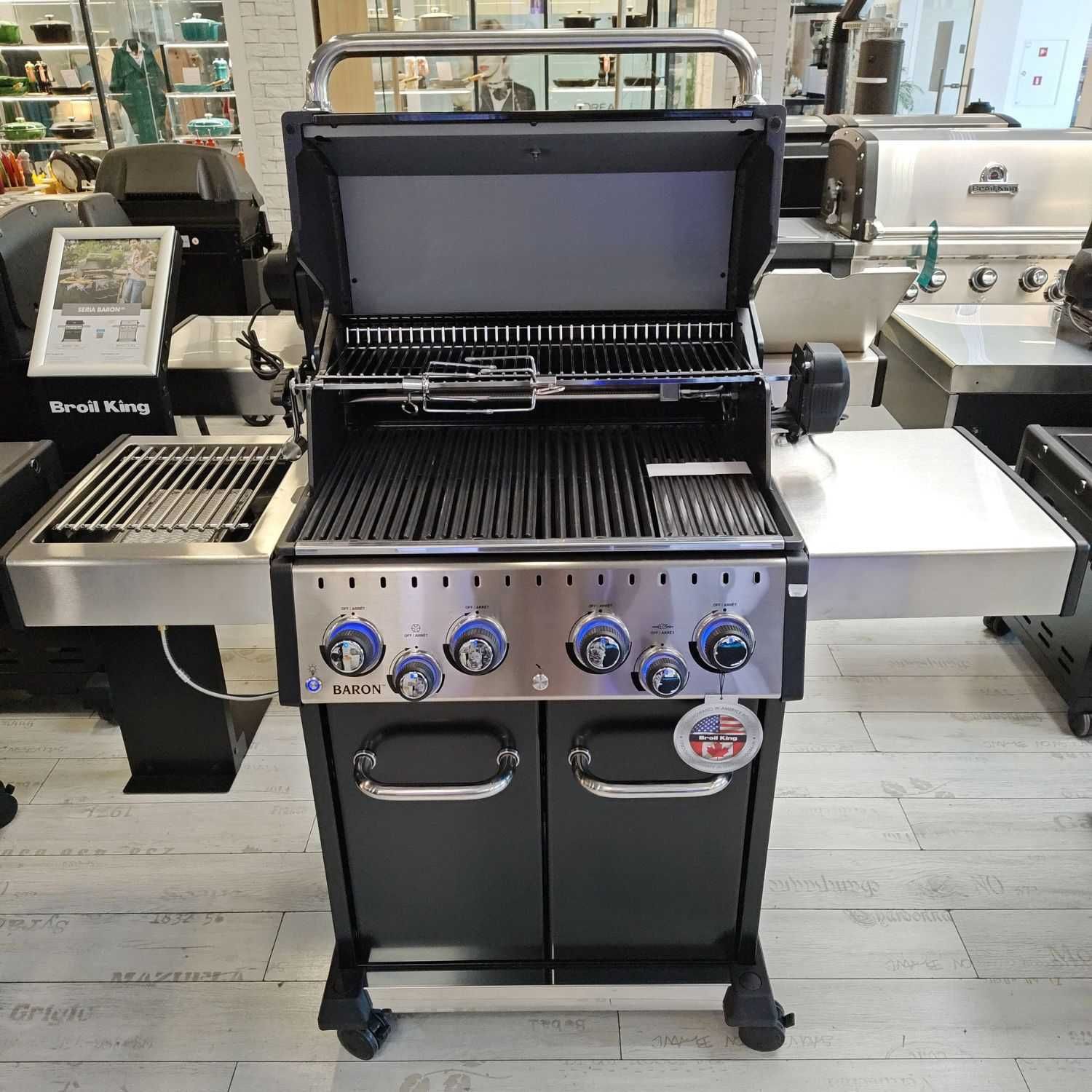 Grill gazowy Broil King Baron 490 IR z EKSPOZYCJI - STAN IDEALNY