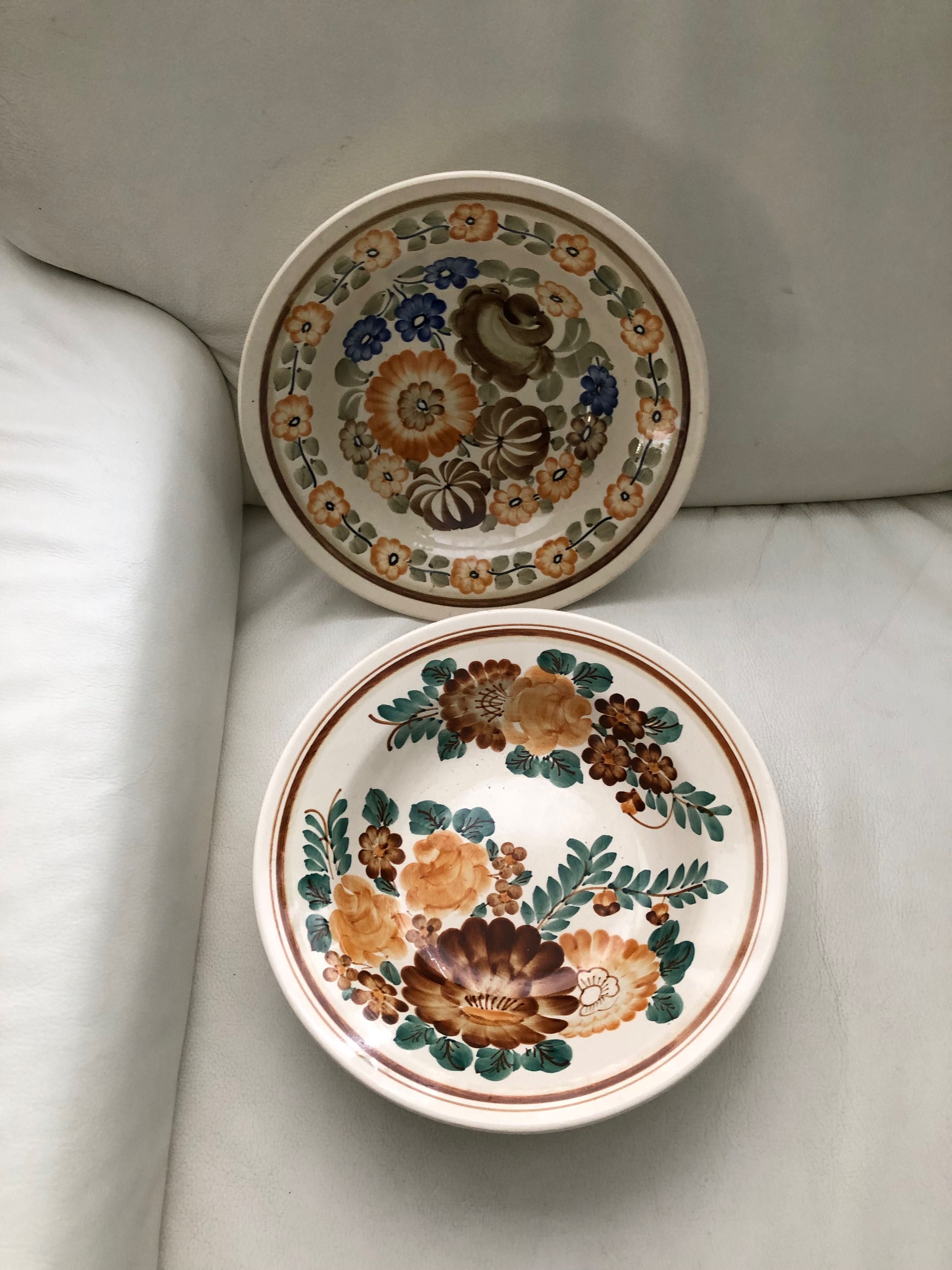 Włocławek talerze porcelana komplet PRL vintage