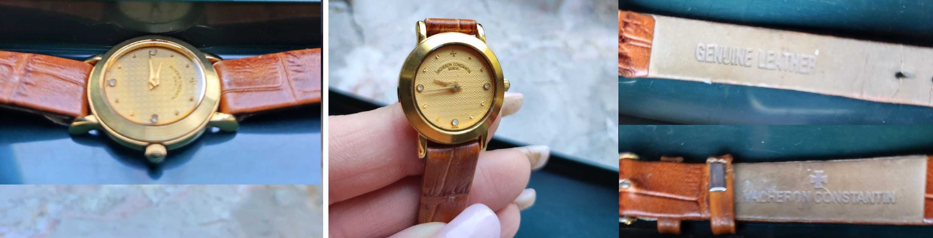 szwajcarski damski zegarek z cyrkoniami geneve vacheron constantin