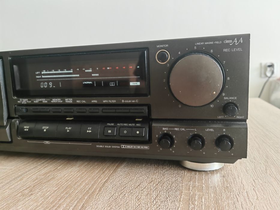 Magnetofon Technics rs-bx707 kasetowy vintage 3 głowice trzy