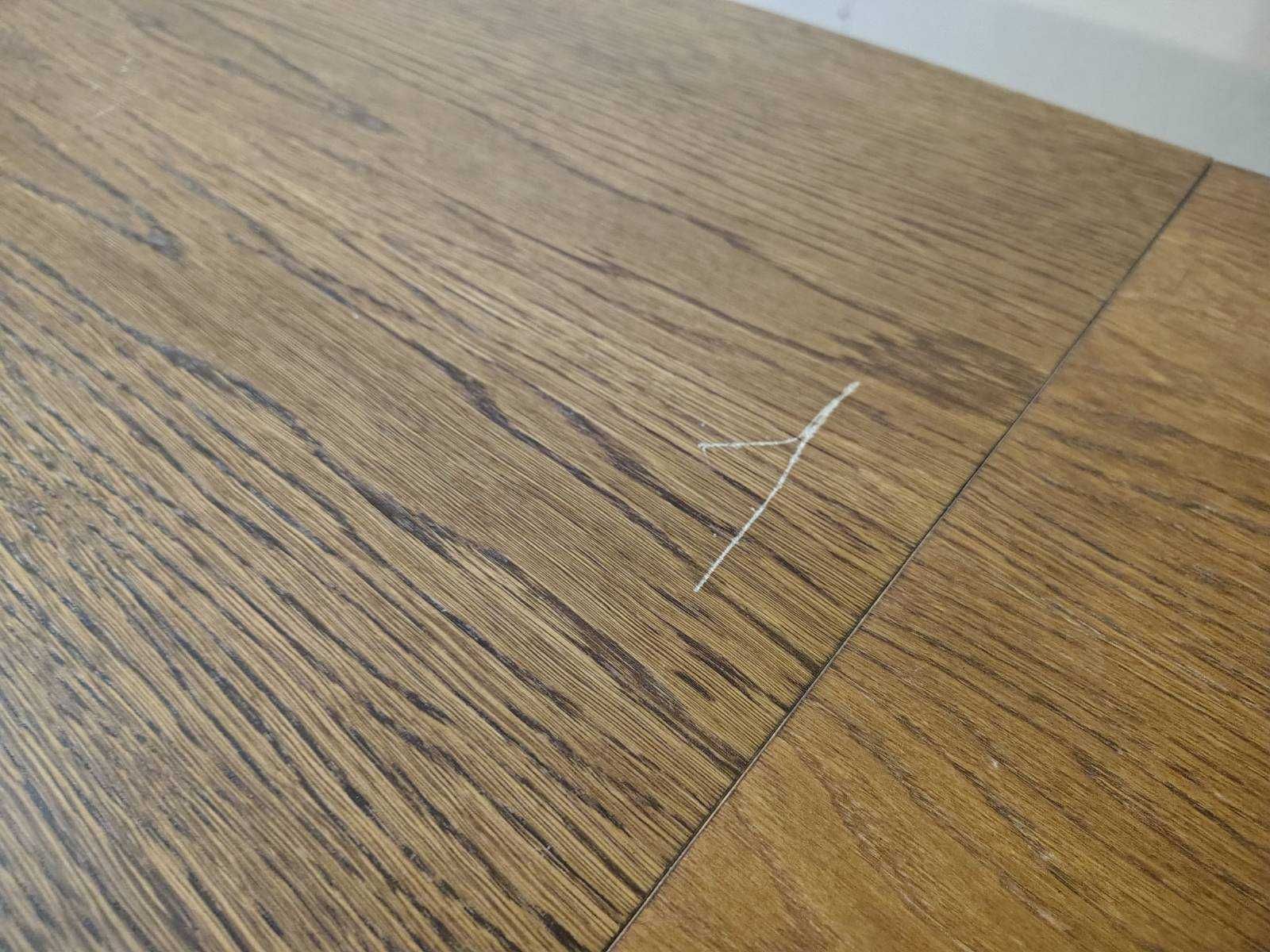 Duży drewniany stół do jadalni (długość 200/250/300cm) i 6 krzeseł