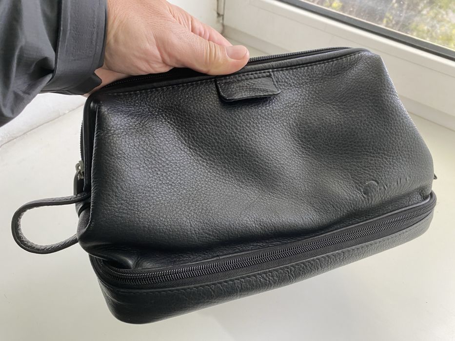 Шкіряна чоловіча косметичка Cavalet